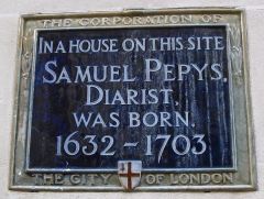 Samuel Pepys Plaque